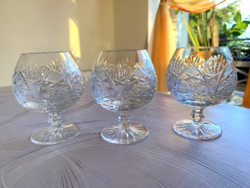 3 crystal wine glasses flawless!