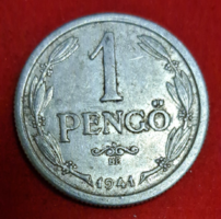 1941. Magyarország 1 Pengő, ritka  (2086)