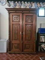 Tin German cabinet with shelves