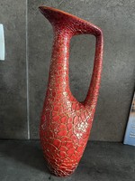 Cracked glazed jug vase by Zsolnay