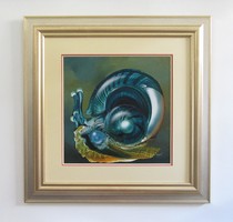 Snail painting by Tamás Végvár