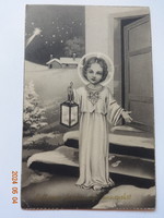 Régi grafikus karácsonyi üdvözlő képeslap (1939)
