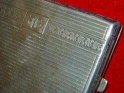 Silver dozni cigarette case business card holder 136 gr! Also with enamel inlay!!!