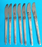 7 Berndorf art-deco silver-plated alpaca knives