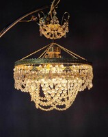 Quality copper, crystal chandelier