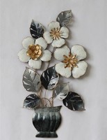Metal wall decoration flowers 4 (90016)