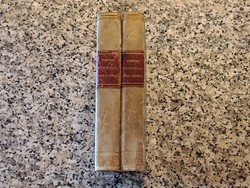 1849-es Thieme angol és német szótár, teljes 2 kötet ( antik könyv)