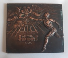 Eladó régi bronz plakett