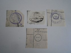 D202510 Mezőpeterd (Bihar etc.) old stamp impressions 4 pcs. About 1900-1950's