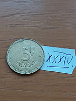 Belgium belgique 5 francs 1988 xxxiv