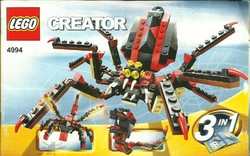LEGO CREATOR 4994 = ÖSSZESZERELÉSI FÜZET
