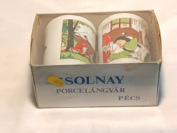 Bontatlan csomagolásban Zsolnay Hófehérke porcelán pohár