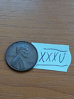 Usa 1 cent 1973 / d, abraham lincoln, copper-zinc xxxv