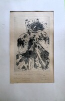 Kalmán Csohány: big peacock (proof print)