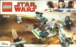 LEGO STAR WARS, DISNEY 75206  = ÖSSZESZERELÉSI FÜZET