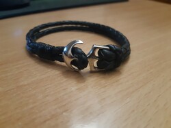 Unique handcrafted anchor clasp bracelet