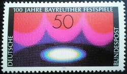 N896 / Germany 1976 the Bayreuth Festival Plays stamp series postal clear