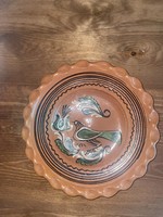 Tiszafüred ceramic plate, wall plate by Imre Szűcs