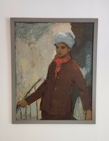 M. Tóth István: Festő és szerelme c. festmény