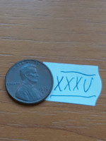 Usa 1 cent 1976 / d, abraham lincoln, copper-zinc xxxv