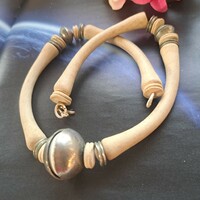Craftsman wooden and metal necklaces 1 cm.Es