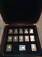 Golden kings collection, 13 pieces together, 0.5g au/piece (au .999)