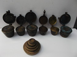 Set of weights antique latometer