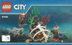 LEGO CITY 1.  60092 = ÖSSZESZERELÉSI FÜZET