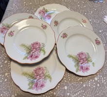 Zsolnay fern rosy rare cookie plates