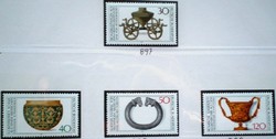 N897-900 / Germany 1976 archeological discovery stamp series postal clear