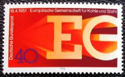N880 / Germany 1976 the European Coal and Steel Union stamp postal clear