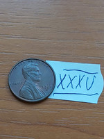 Usa 1 cent 1971 / d, abraham lincoln, copper-zinc xxxv