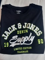 Jack & Jones fekete férfi póló XL méret