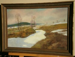Unknown painter (Middle of the 20th century): snowmelt