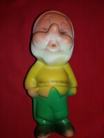 Old cccp Russian rubber colorful dwarf fairy tale toy figure / doll in good condition 24 cm according to the pictures