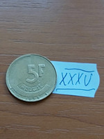 Belgium belgie 5 francs 1992 xxxv