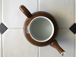 Rosenthal kecses porcelán tea kanna kiöntő csokoládé barna fehér