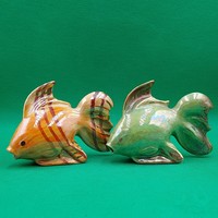 Káldor Aurél rare collector's magic ceramic fish figurines