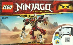 LEGO NINJAQ 70665 = ÖSSZESZERELÉSI FÜZET