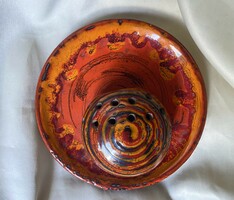 Craftsman retro ikebana wall bowl pot