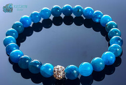 Apatite mineral bracelet