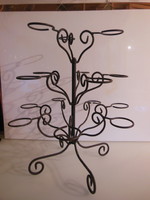 Muffin holder - wrought iron - 46 x 40 cm - 15 arms - diameter - 5.5 cm - German - flawless