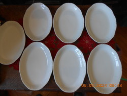 Zsolnay fehér sültes tányér