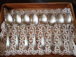 Silver-plated antique soup spoons