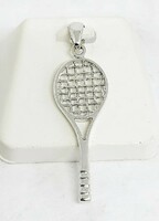Silver tennis racket pendant for tennis fans, 925 silver new jewelry