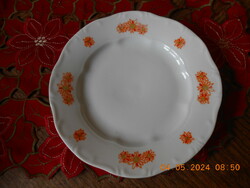 Zsolnay virágos süteményes tányér