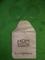 Antik MOM Budapest + 4 erősségű üveglencse pár szemüveghez hibátlan állapotban a képek szerint