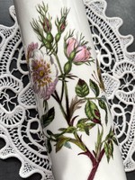 Rare! Fabulous vintage portmeirion botanic garden porcelain stretching tree, rolling pin with roses and butterflies