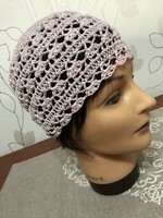 Baby pink summer lace cap size 56