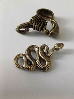 Réz kígyó és skorpió miniatűr